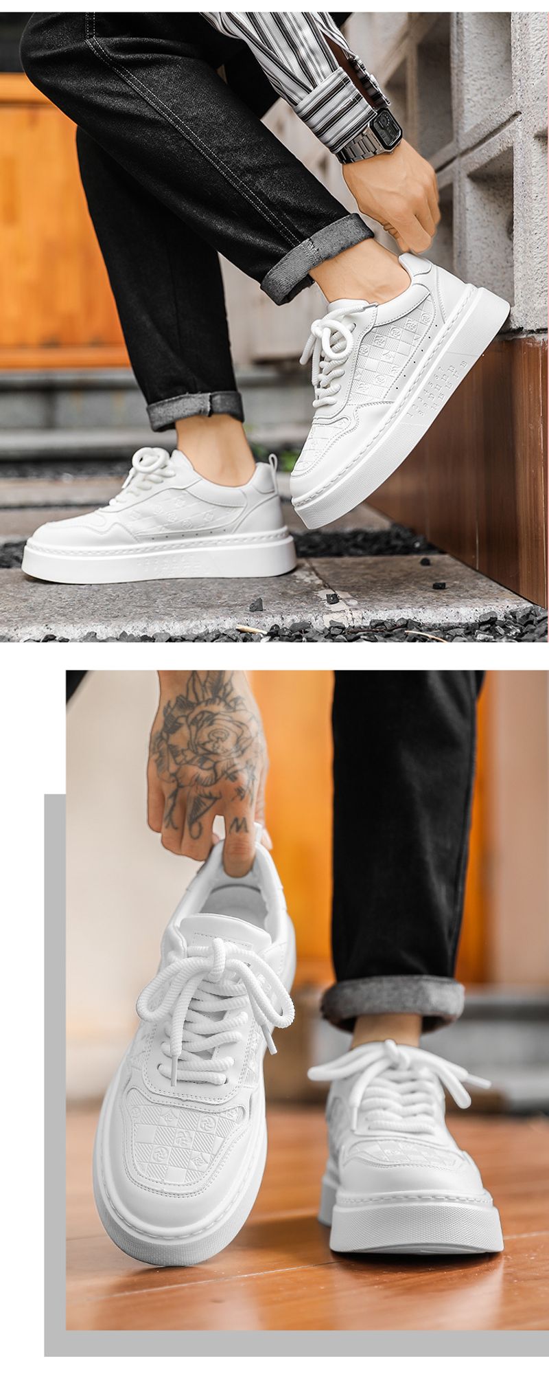 Nieuwe sneakers voor studenten Lichte veterschoenen voor casual gebruik_voghion.com