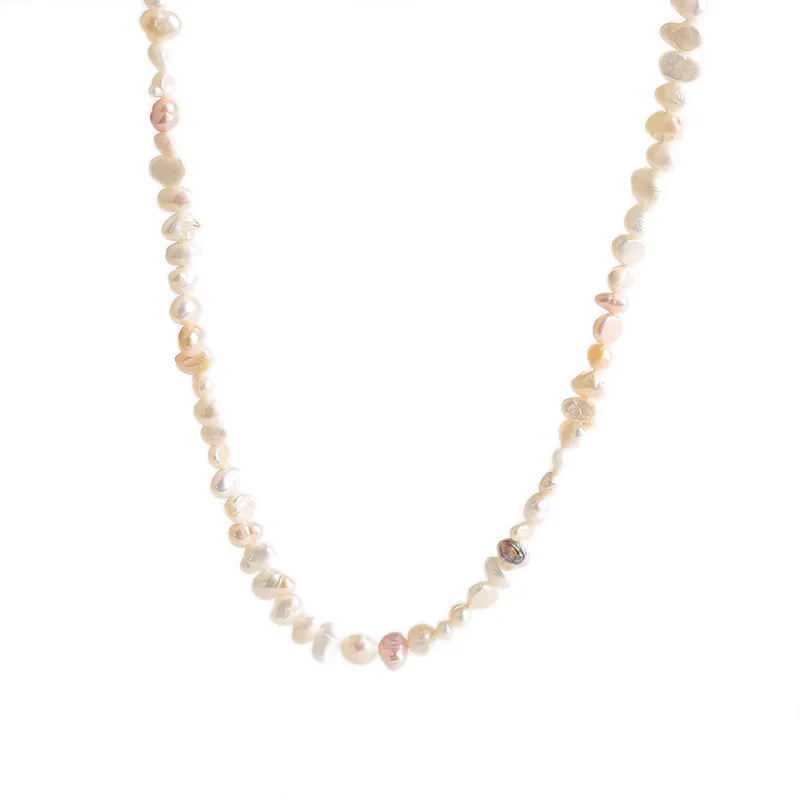 Chains Freshwater Pearl Necklace Women Vintage Clavicle Chain Set Mother's Day Gift For Mom_voghion.com