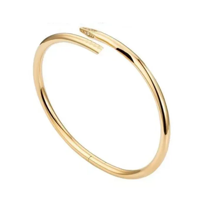 Classic Nail Bracelet Designer Women Fashion Unisex Cuff Bangle Gold Jewelry Gift Mens Bracelets Jewllery CYG2392110-5_voghion.com