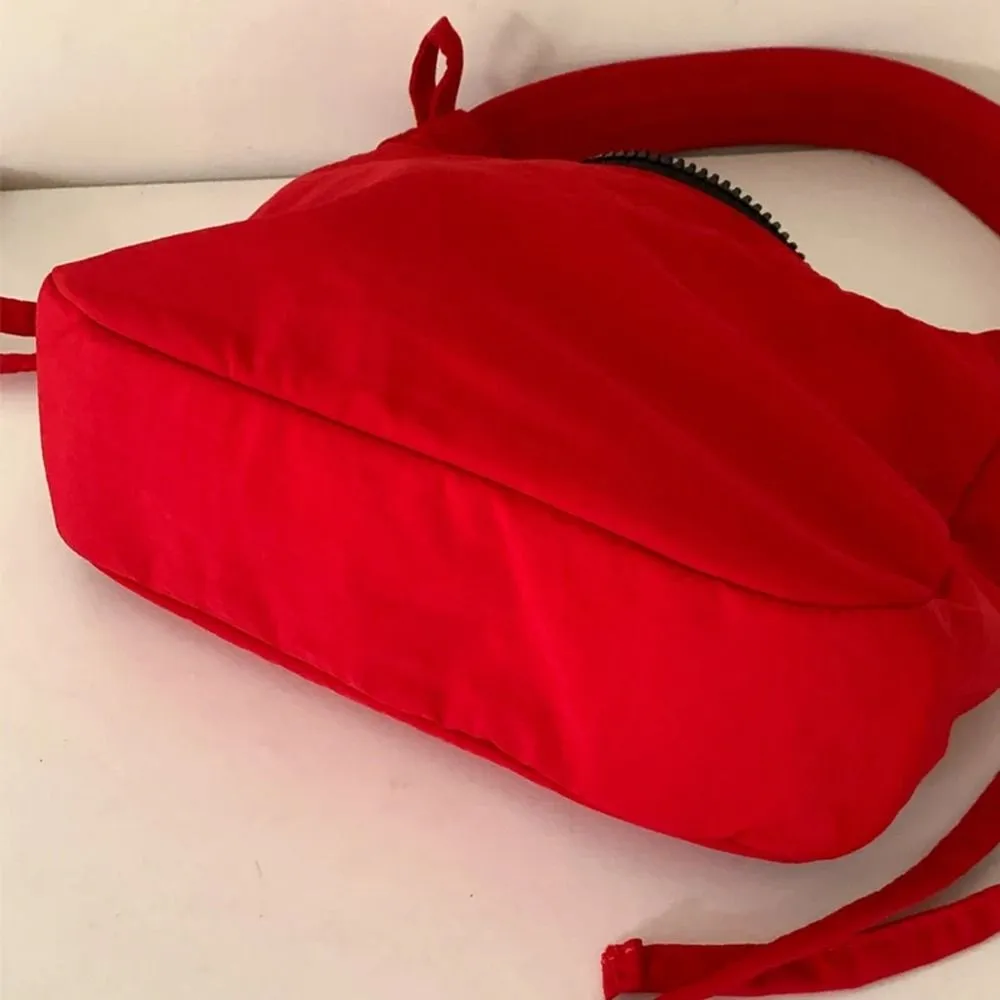 Borsa a tracolla in tessuto Oxford con fiocco in nylon, versatile, stile coreano, da portare sotto le ascelle, semplice, coordinata, per ragazze_voghion.com
