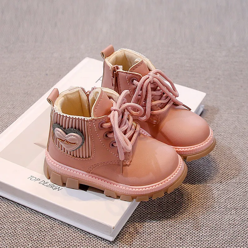 Schuh Frühling Mode Mädchen Kind Schuhe Cutefeet Weiche Sohle Komfort Kleinkind Winter Boot Täglichen Prinzessin Kinder Stiefeletten Größe_voghion.com