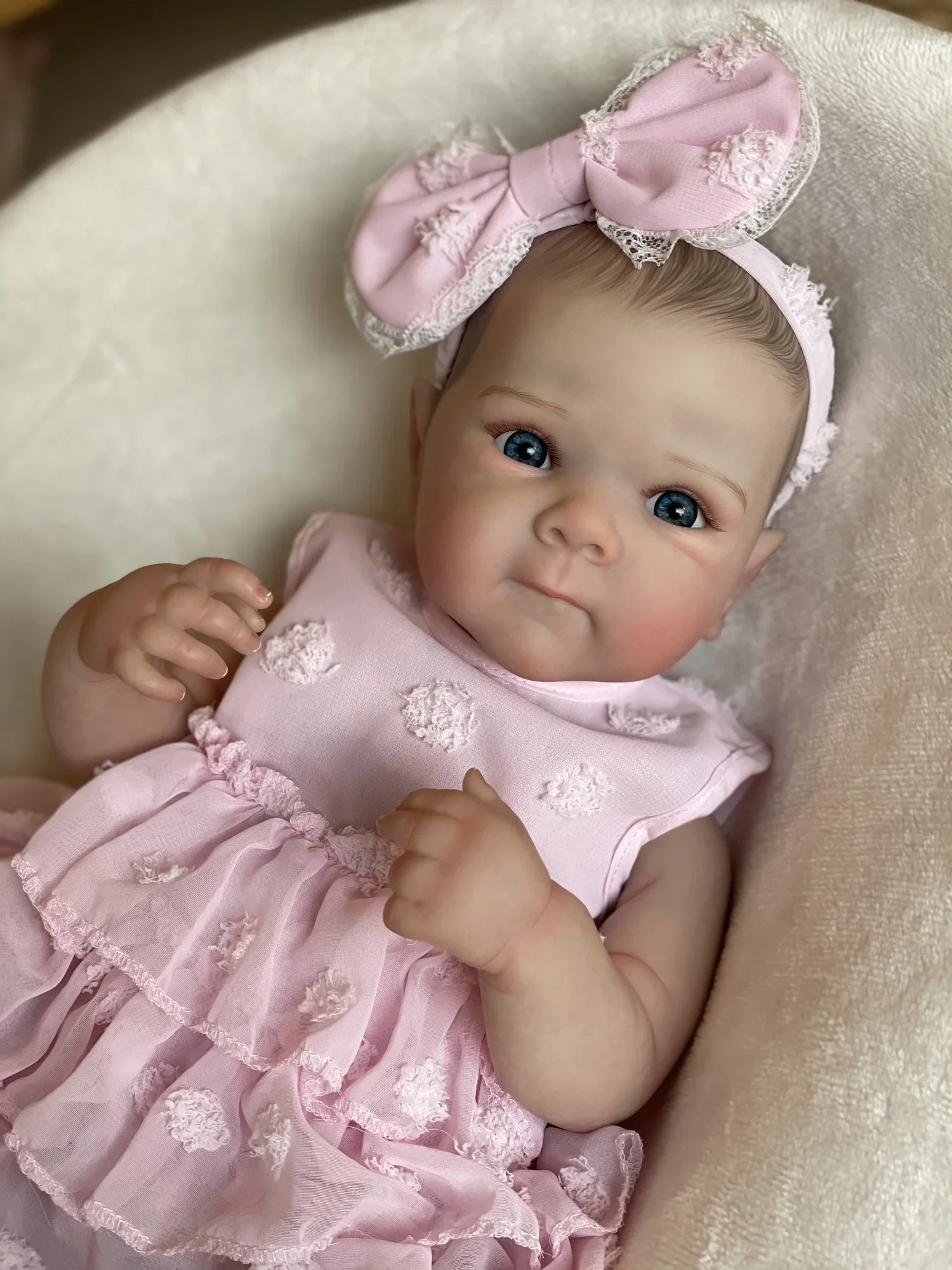 46cm 18palcová Bettie celotělová měkká vinylová holčička Reborn s namalovanými realistickými vlasy Hračky Bebe Reborn_voghion.com