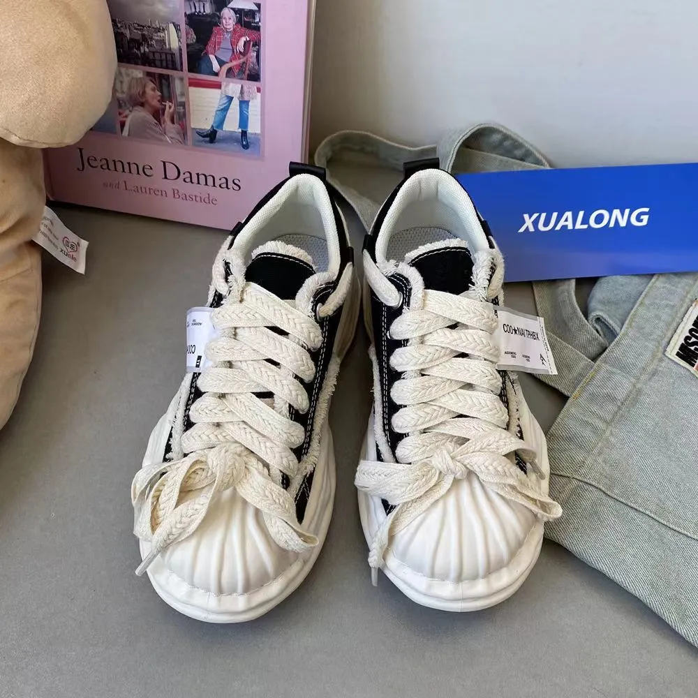 Canvas Dissoed Sole Fashionable Trendy Street Photography Niche Versatile Board Comfortable And Casual Shoes_voghion.com