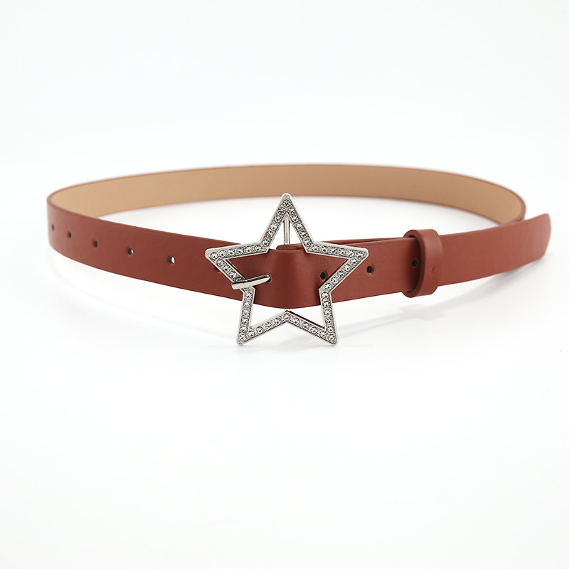 Millennium Dopamin Spicy Girl Style Rosa Y2K Damen passende Jeans Neues Summer Tide Star Gürtel Design_voghion.com