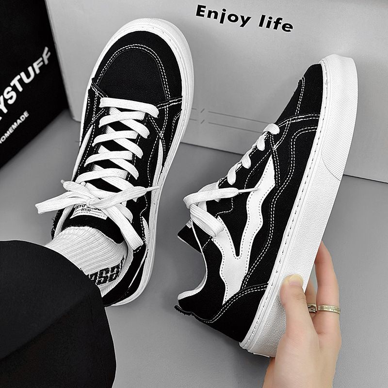 Neue Student Casual Canvas Herrenmode Board Schuhe_voghion.com