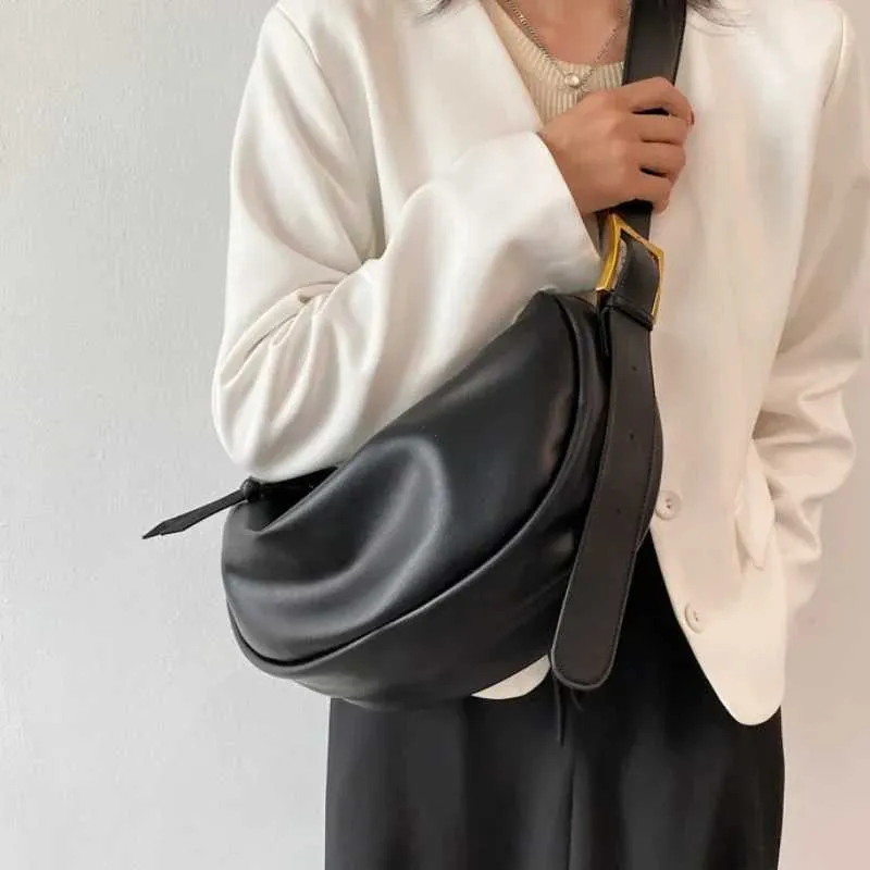 Crossbody fir Fraen Handtaschen mat grousser Kapazitéit Solid Soft Schëllertaschen Weiblech Casual Rees Hobos Bag Vintage Sac_voghion.com