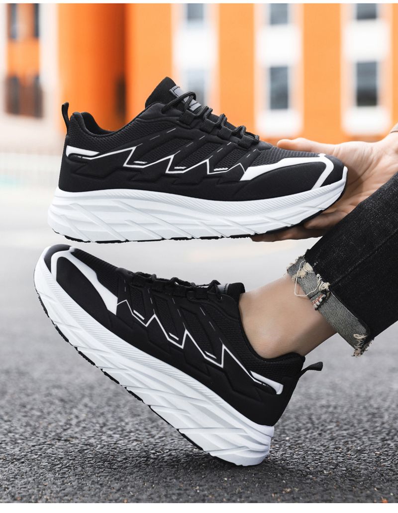 Frühling Neue 2024 Outdoor Bergsteigen Herren Freizeit Sport Leichte Laufschuhe Atmungsaktiv Dicke Sohle Papa Schuhe_voghion.com