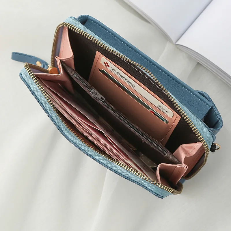Yogodlns Lässige Handy-Umhängetasche für Frauen aus PU-Leder, multifunktionale Messenger-Handtasche mit Klappe, Damentasche_voghion.com