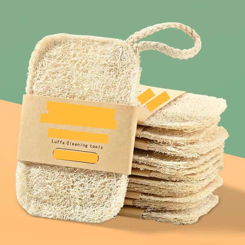 Thickened Fabric Loofah Pulp Pan Brush For Washing Dishes, Non Greasy Cleaning Towels, Biodegradable Scouring Pads_voghion.com