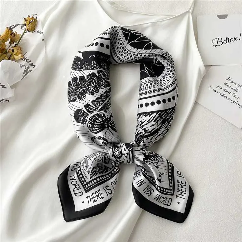 2025 Seidenschal Print Kopftuch Katze Haar Wrap Halstuch Weibliche Satin Quadrat Schal Für Frauen Stirnband Foulard Hijab_voghion.com