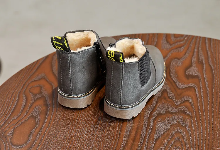 Bērnu modes bērni rudens ziemas mīkstas ādas mazuļu jāšanas zēnu potīšu zābaki meitenēm Cutefeet ikdienas apavi 21. izmērs -_voghion.com