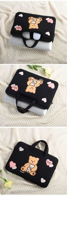 Computer Bag, Cartoon Embroidery Inner Bag_voghion.com