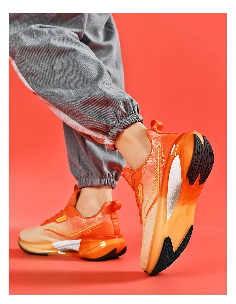 Chaussures de sport confortables et respirantes à semelles épaisses, légères, amortissantes et antidérapantes pour couple_voghion.com