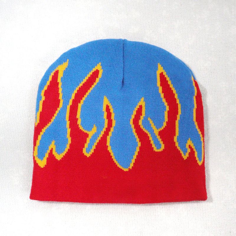 VOOTHOST Unisex Knitted Hat Beanies Goth Tooth Caps Y2k Streetwear Winter Fashion Pullover Vintage Warm Hip Hop Hats_voghion.com