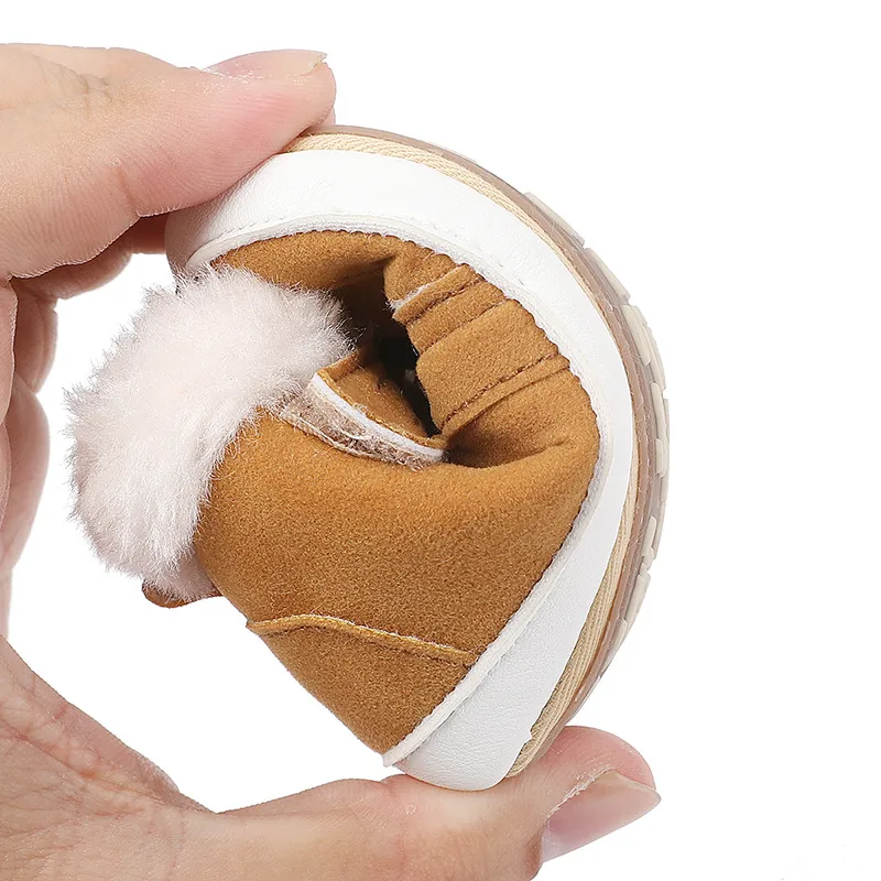Winter Infant Boots Warm Plush First Walker Shoes For Newborns_voghion.com