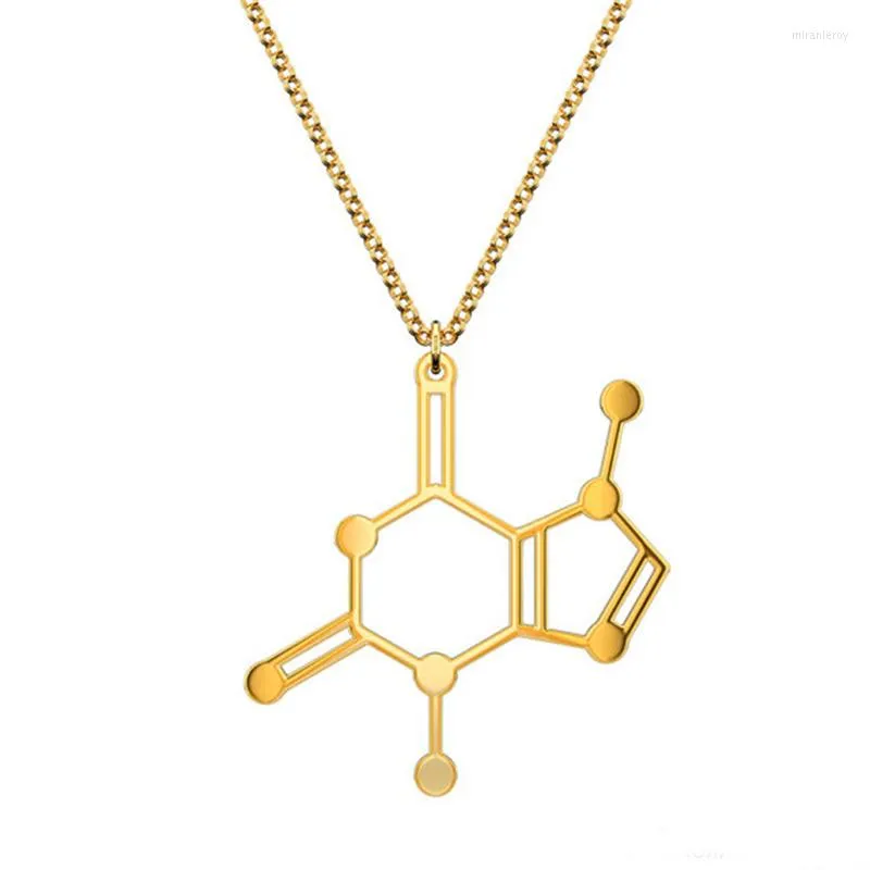 Pendant Necklaces Chocolate Molecule Necklace_voghion.com