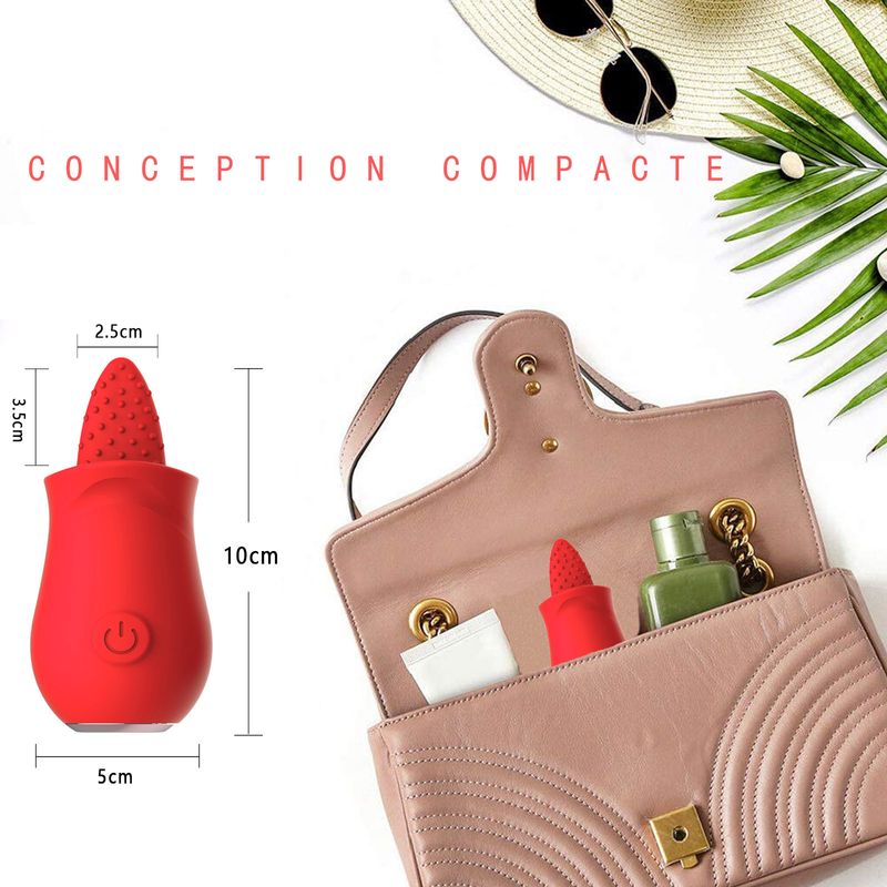 Kvinde Tina slikker USB-opladning honning tunge vibrator klitoris stimulation kvindelig onani nyt produkt_voghion.com