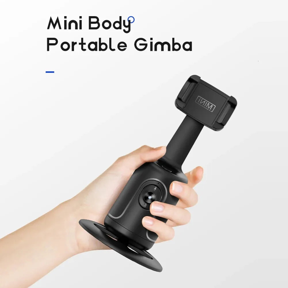 360° rotation intelligent følg gimbal stabilisator AI kameragenkendelse krop ansigtssporing til live fotografoptagelse_voghion.com