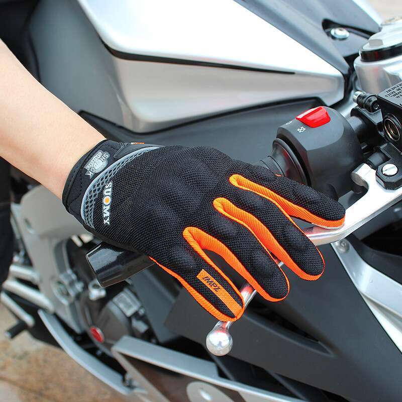 Terénní podzimní, protiskluzové, prodyšné jezdecké závodní motocyklové rukavice na všechny prsty pro muže, letní rytířské vybavení_voghion.com