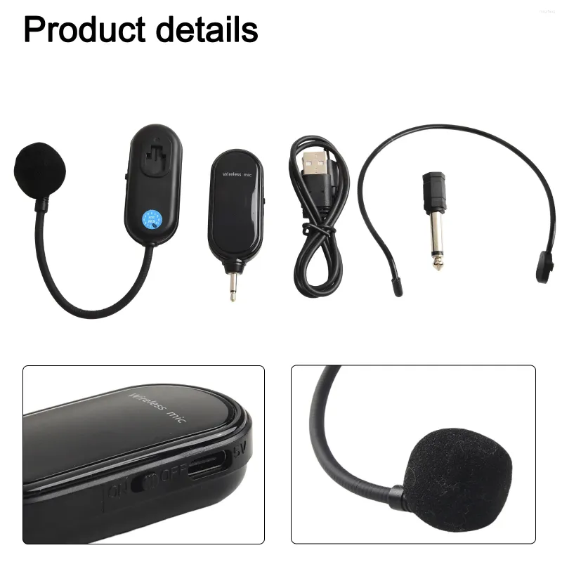 Microphones Wireless Microphone Headset Mic And Handheld For Voice- Stage Speakers Teach Selling Experience Tools Drop_voghion.com