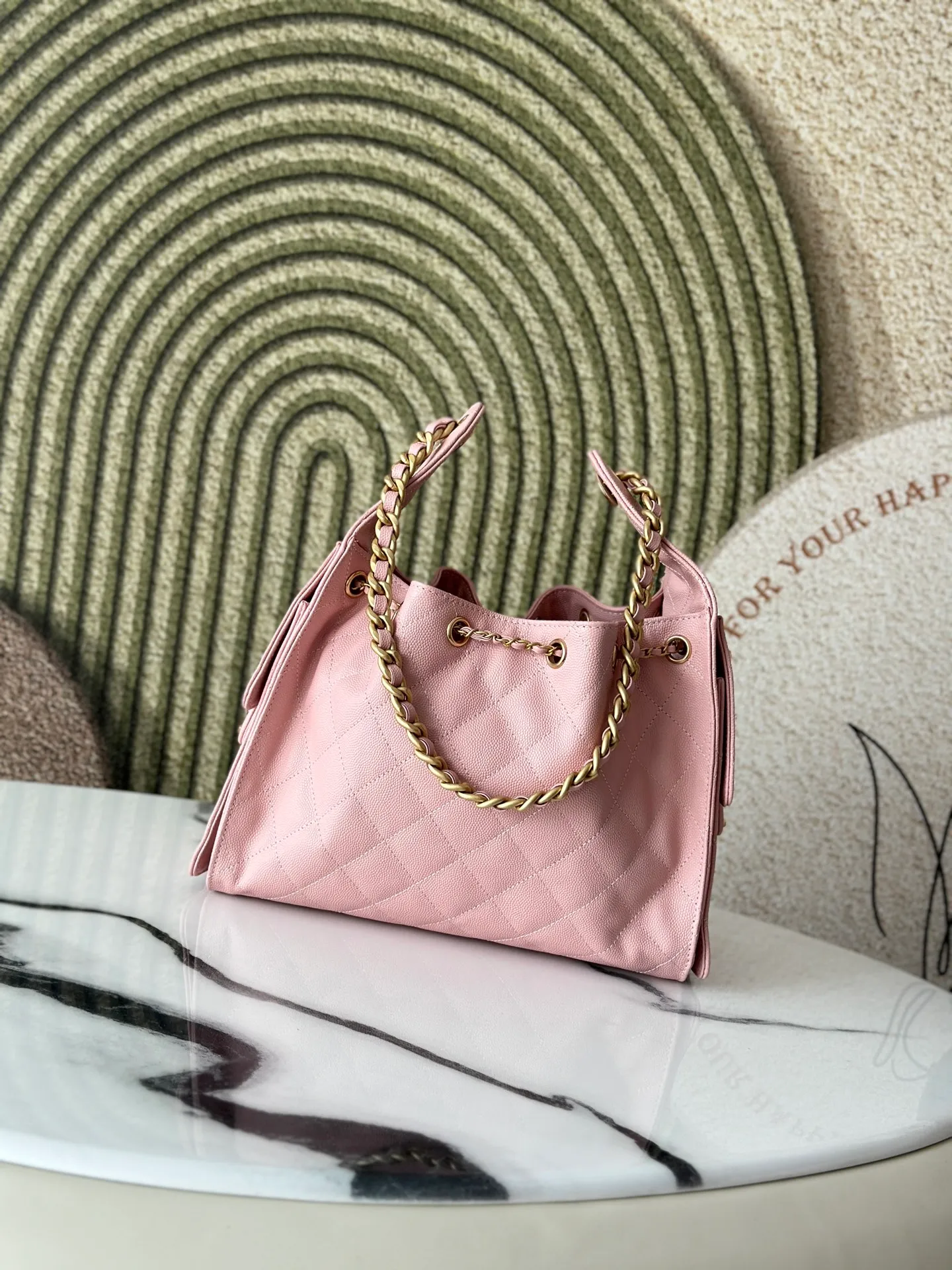 2025 Designer Bag String Bucket Tote Large Hobo Suede Leather Casual Lattice Long Chain Crossbody Fashion Brand With Box_voghion.com
