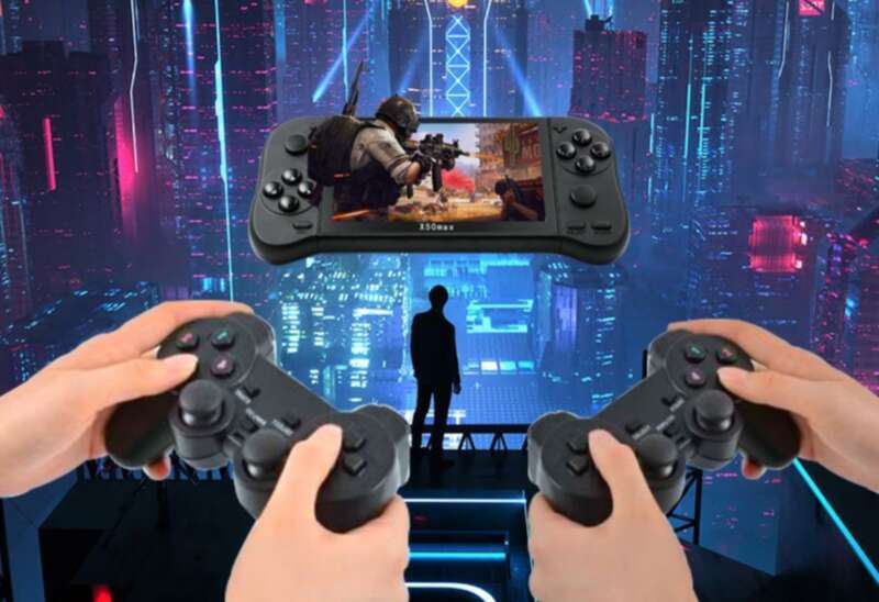 Xigubai 7-calowa przenośna konsola do gier PSP z poziomym ekranem telewizora, wygodna i nostalgiczna gra King Of Fighters Arcade_voghion.com