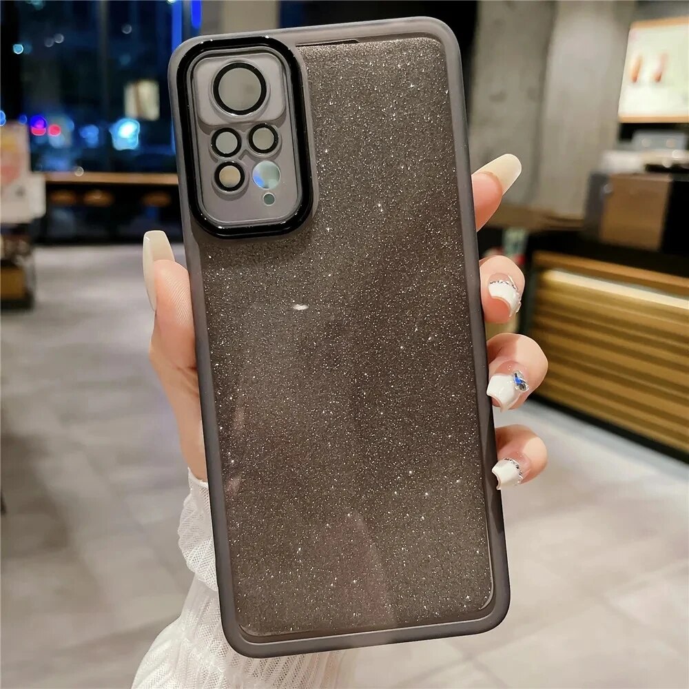 Glitter Gradient Silicone Case For Xiaomi Redmi 13 PRO Note 12 pro 4G note12 11S 10pro A1 Lens Protetcor Soft Cover_voghion.com