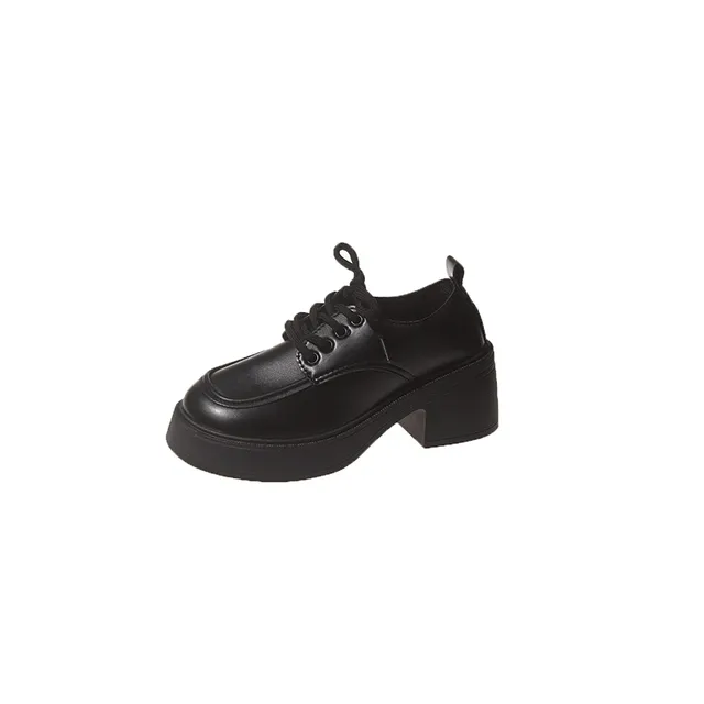 Spring 2024 New Black Platform Flats Women Loafers Slip On Boat Shoes Designer Casual Leather Oxfords_voghion.com