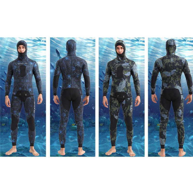 Costum de înot și surfing nou, corp divizat, 3 mm, pentru vânătoare de pești, rezistent la frig pentru bărbați, protecție solară, uscare rapidă, gratuit_voghion.com