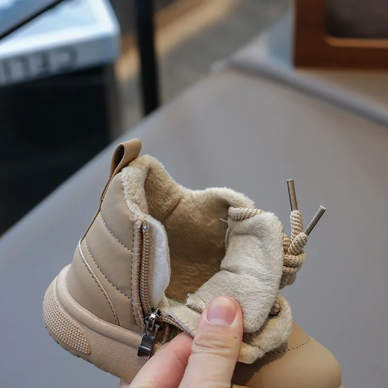 Fashion Children Snow Youth Warm Thick Bottom Girls Cotton Boots Toddler Winter Littlesprouts New Non-slip Boys Casual_voghion.com