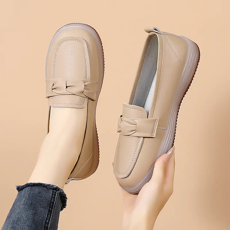 Damenschuhe Casual Single Schuhe Flache Mom Schuhe Loafers_voghion.com