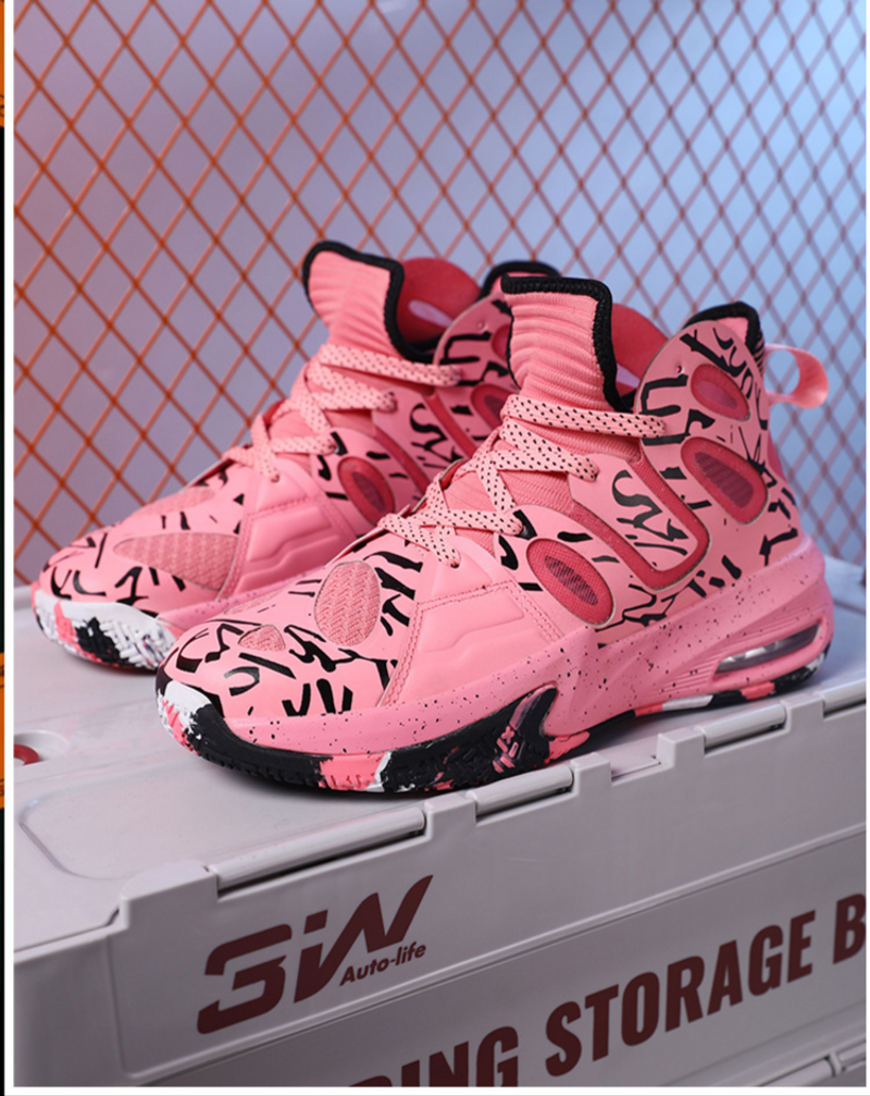 Pratici stivali da combattimento alti da basket Kobe, scarpe sportive antiscivolo resistenti all'usura, assorbimento degli urti da parte degli studenti_voghion.com