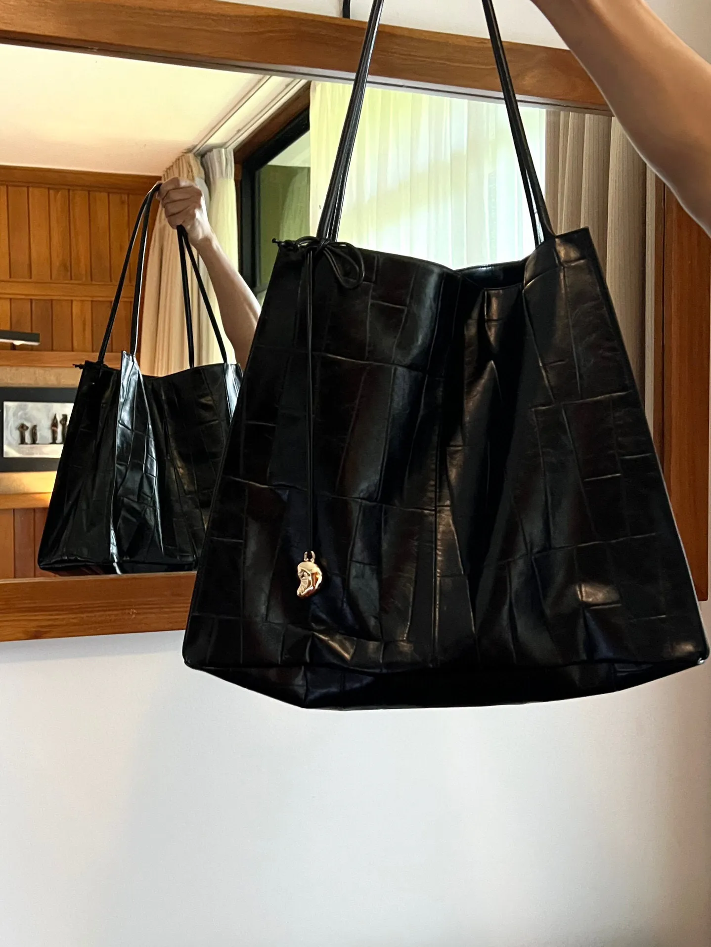 Kopfschicht-Rindsleder mit großem Fassungsvermögen, echtes Leder für Damen 2024, lässige und stilvolle, vielseitige Schultertasche zum Pendeln_voghion.com