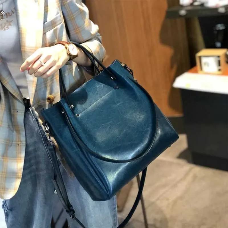 Dames handtas van echt leer in cowboy stijl als schoudertas_voghion.com