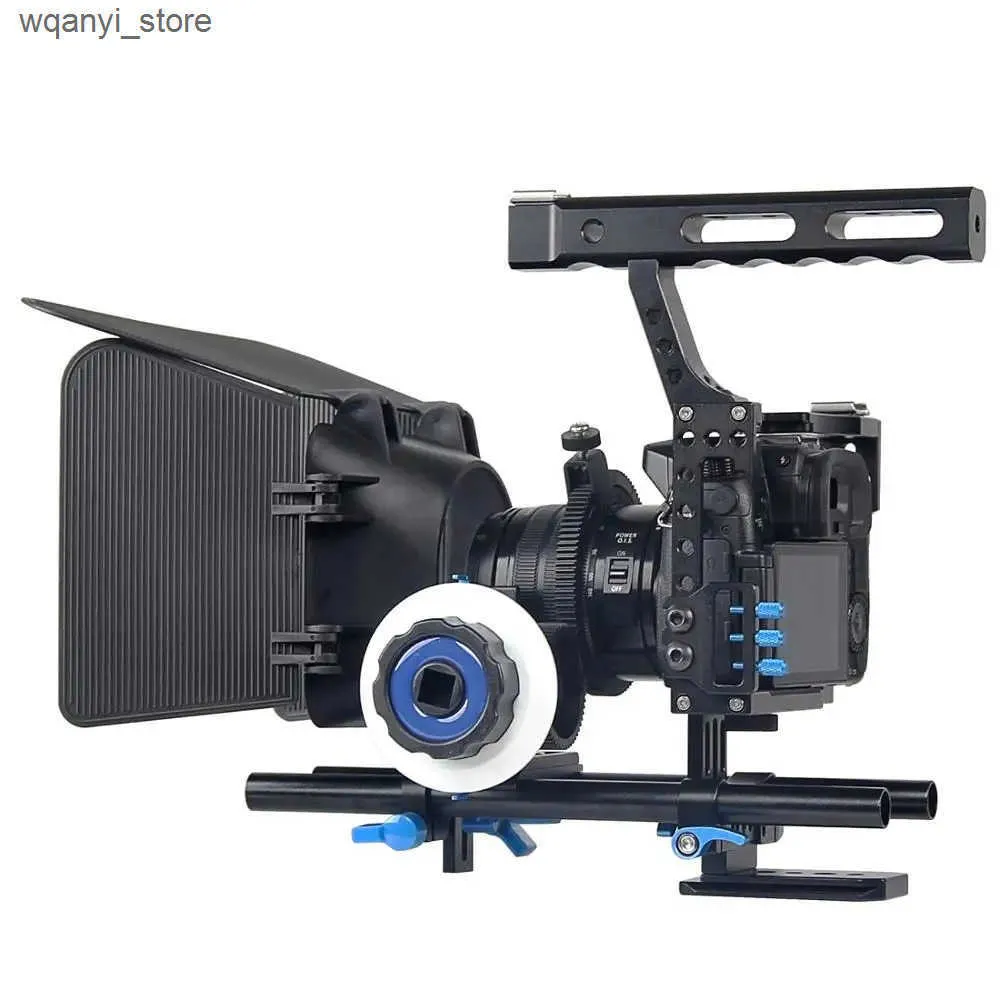 Stabilisatoren A7 Videostabilisator Kamerakäfeg Grëff Dsrl Buerrigg Fir GH4 A6300 A6500 A7S A7R A7Rii A7Sii Filmkäfeg_voghion.com