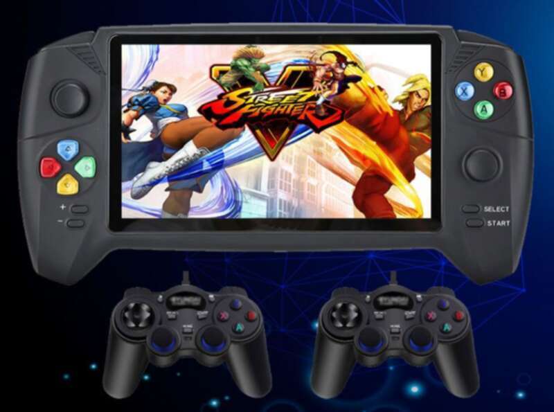 Xigubai 7-calowa przenośna konsola do gier PSP z poziomym ekranem telewizora, wygodna i nostalgiczna gra King Of Fighters Arcade_voghion.com