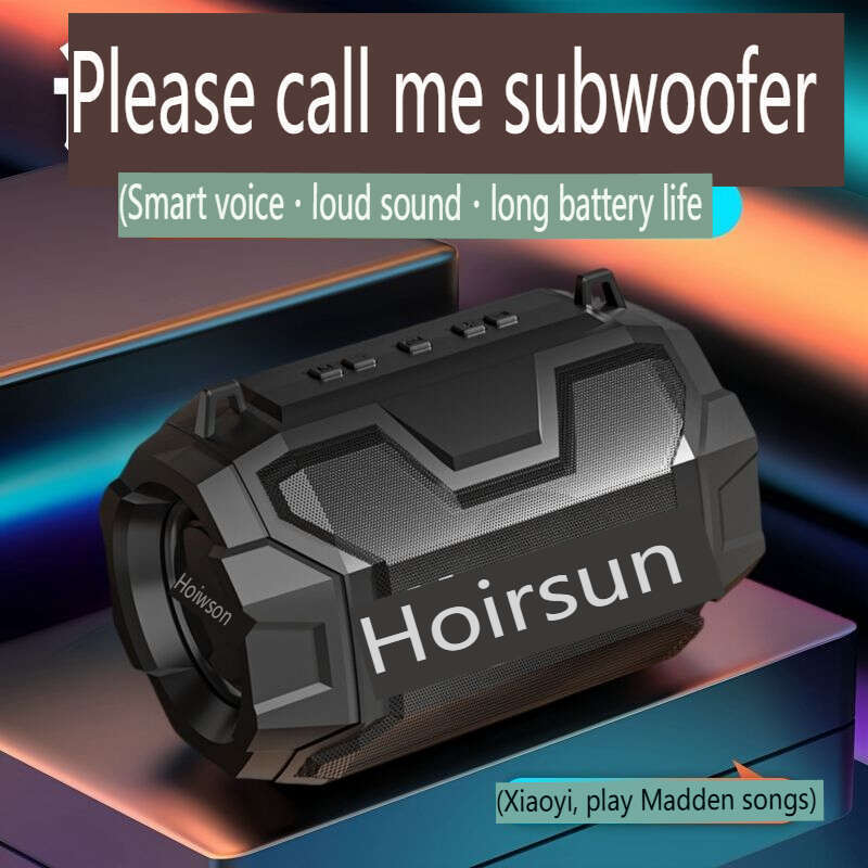AI-Bluetooth-Lautsprecher, Heavy-Bass-Kanone, intelligentes kabelloses Karteneinstecken, tragbar, groß_voghion.com