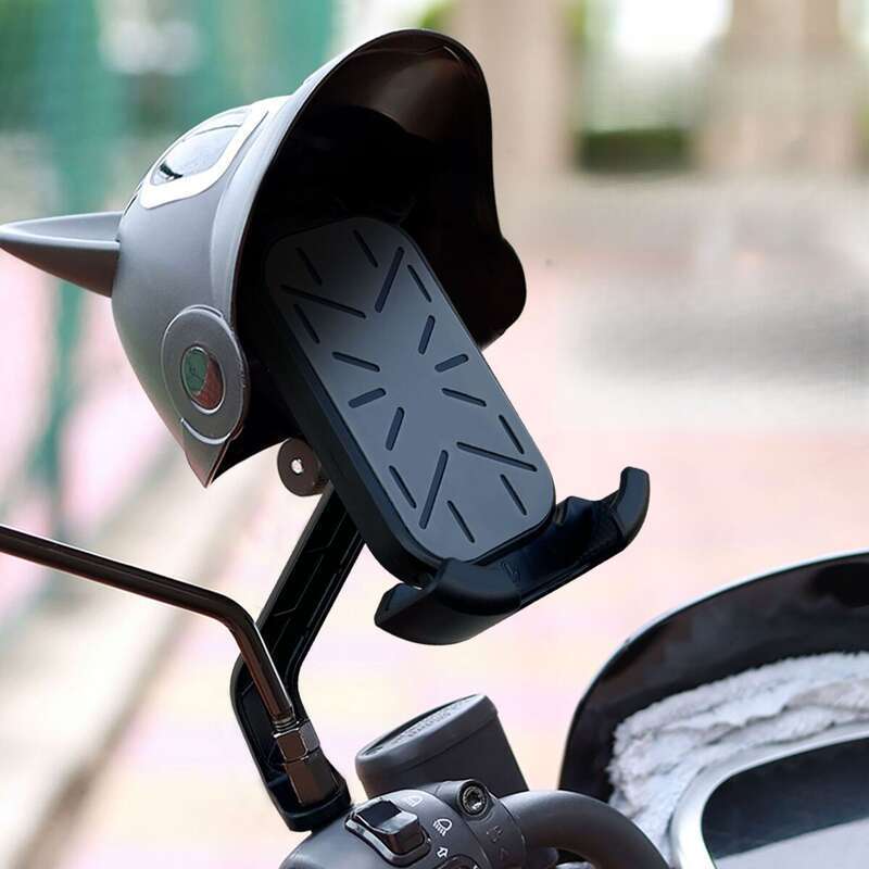 Elektrikli Navigasyon Standı, Sürücü Motosiklet Telefon Tutucu, Darbeye Dayanıklı, Sabit ve Sarsıntı Önleyici_voghion.com