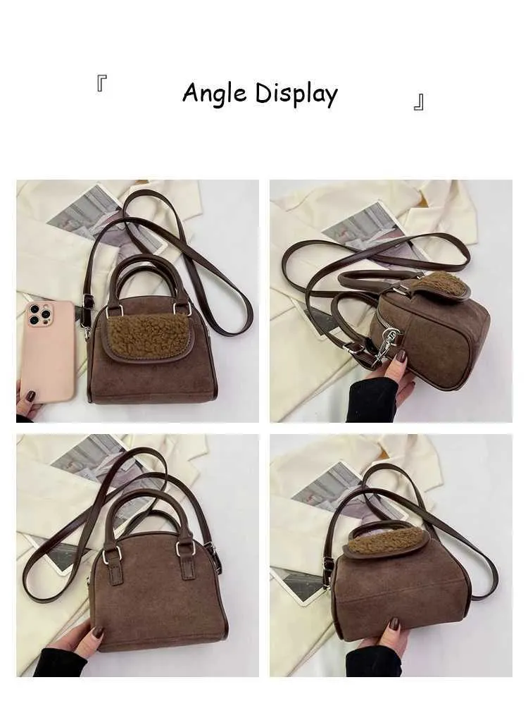 Mini borsa a tracolla in camoscio per donna borsa a spalla versatile_voghion.com