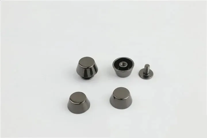 20 set di borse in pelle di alta qualità in metallo color oro rosa con fondo protettivo per piedini, chiodi, cintura, bottone a vite_voghion.com