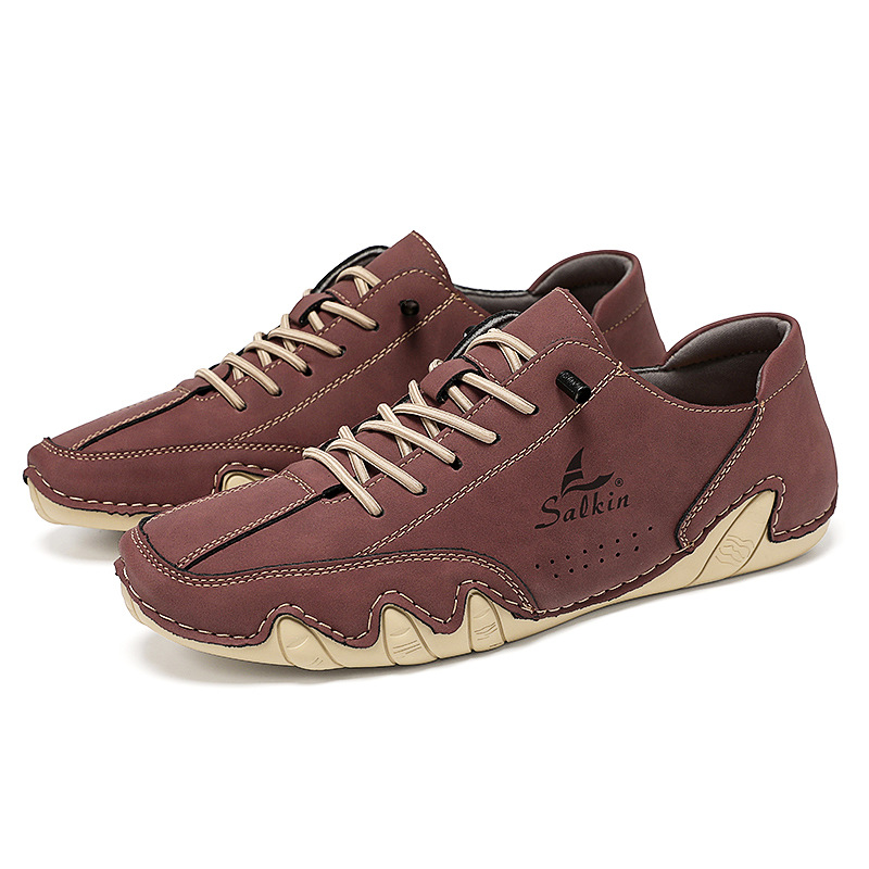 Herren Freizeitschuhe Jungen Martin Boots Aus Leder Für Den Alltag_voghion.com