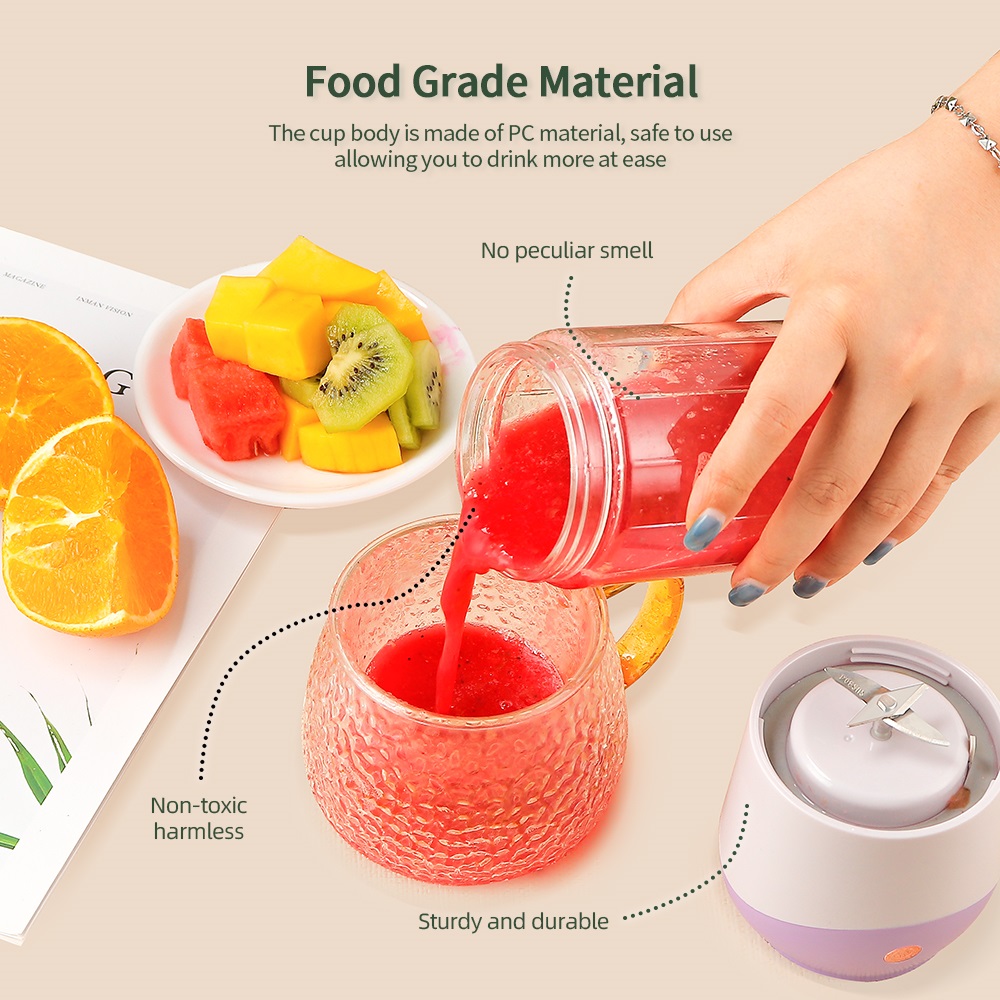 500 ml bærbar juicer blender usb elektrisk mini smoothie mikser fersk juicer kopp fruktpresse babymat trådløs juicer_voghion.com
