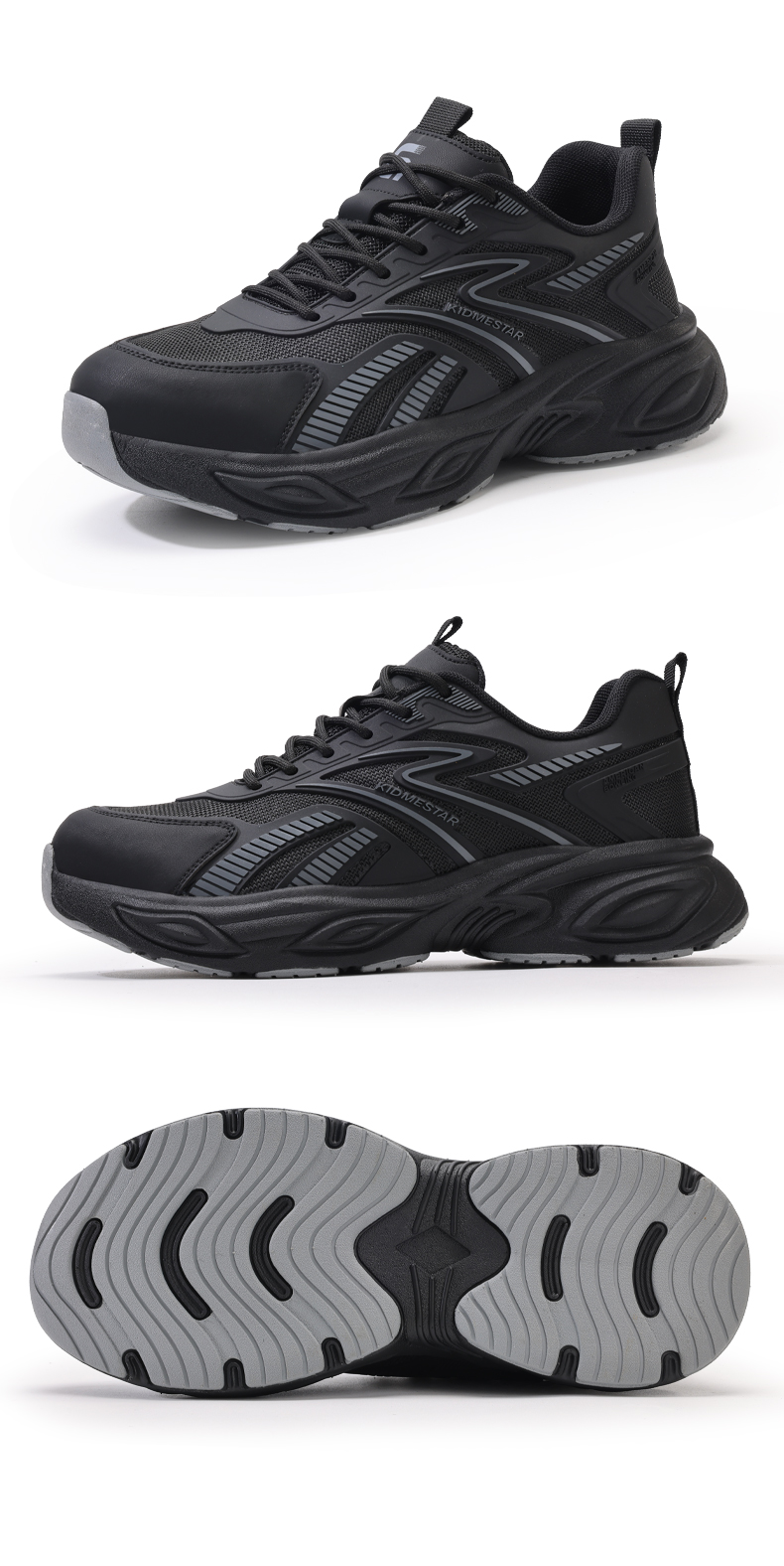 Buty robocze GUYISA z metalowym noskiem, lekkie, odporne na rozbicie i przebicie, rozmiar 5056 39-44_voghion.com