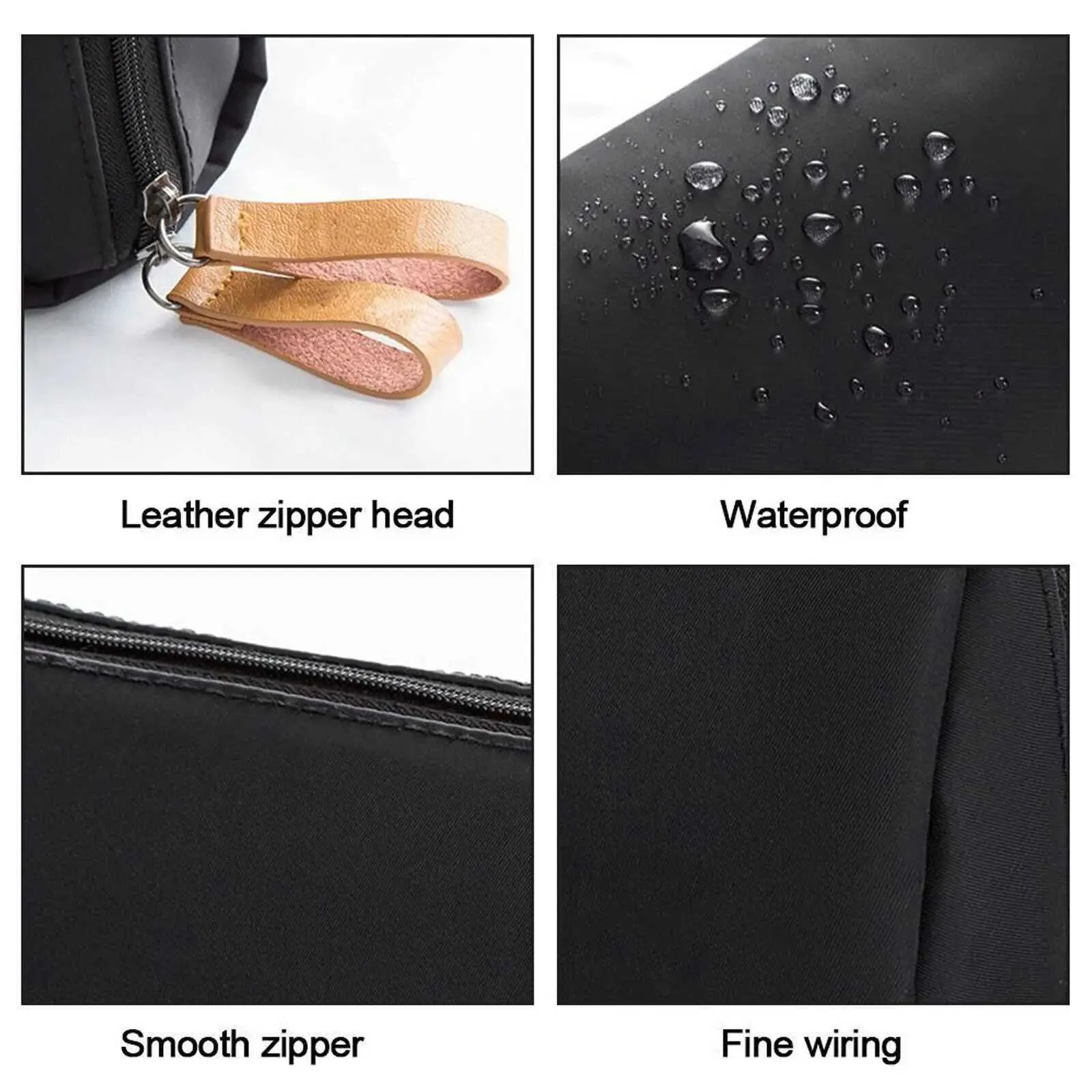 Trousse de maquillage portable de voyage pour femmes, sac à main étanche, organisateur de toilette multifonctionnel, sac de rangement de haute qualité Y241023_voghion.com