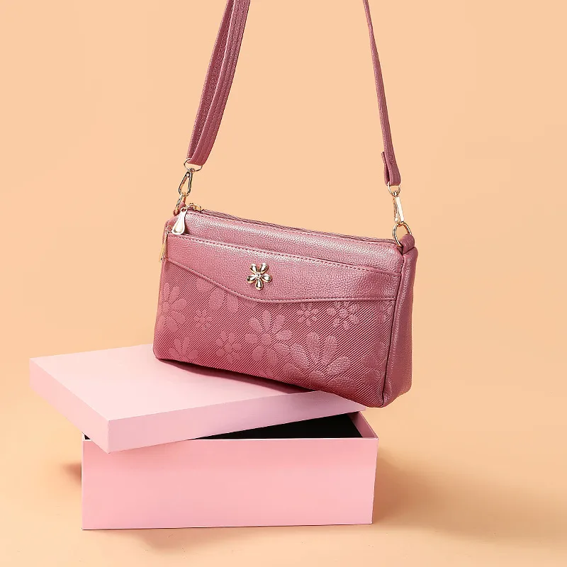Borsa a tracolla in pelle PU con stampa vintage Yogodlns, da donna, con tracolla multitasche, per cellulare e borsetta_voghion.com