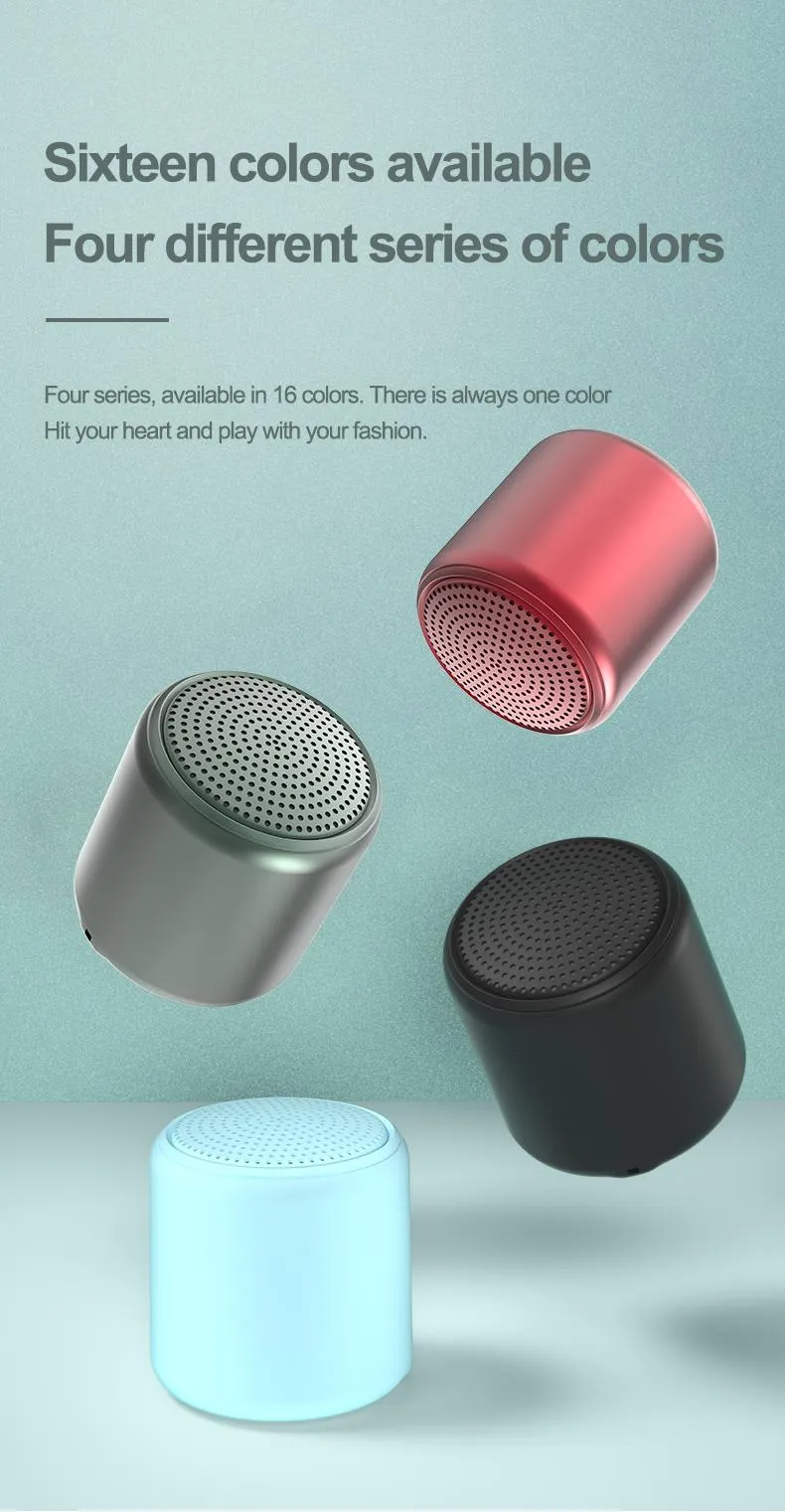 Aron 16 Renkli Kablosuz V5.0 Bluetooth Hoparlör Taşınabilir Akıllı Ses Kutusu TWS Stereo Müzik Subwoofer Desteği TF Kartı_voghion.com