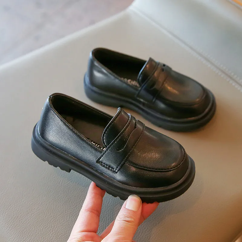 Kinderslipper Aus Leder Flache Freizeitschuhe Für Mädchen_voghion.com
