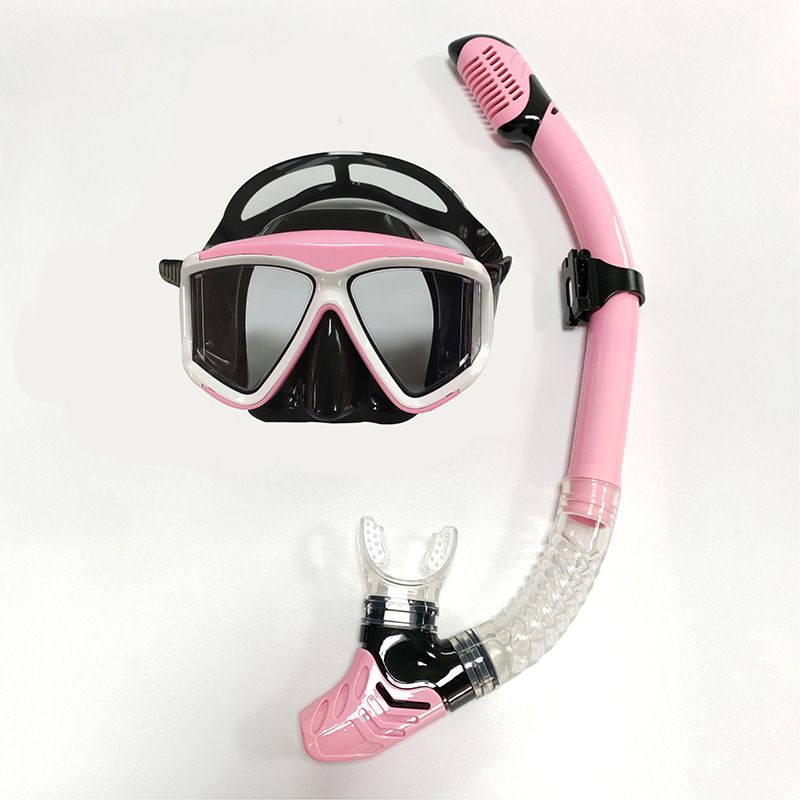 Snorkelkit Dykglasögon för vuxna, silikonspeglar med stor båge, kan utrustas med MYA-linser för snorkling._voghion.com