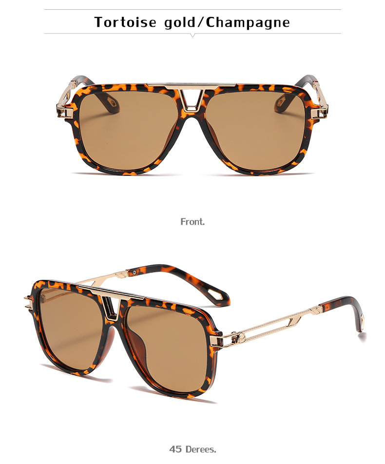 NEW Brand Design Fashion Style Square Metal Small Frame Rimless Sunglasses Men Sun Glasses Oculos UV400_voghion.com