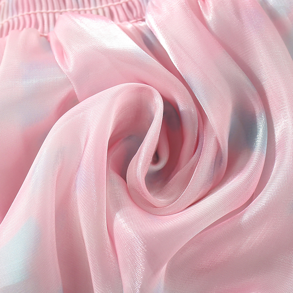 Baby Girl Pink Chiffon Dress Butterfly Wings Princess Dress Kids Birthday Party Dress_voghion.com